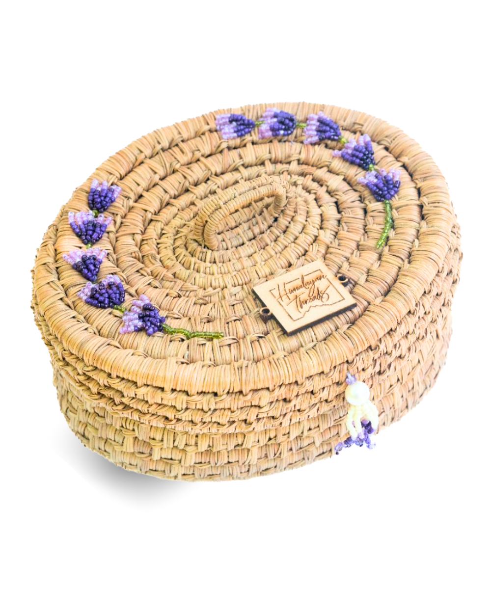 24-014 EMB oval vanity box 1